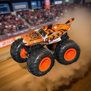 Hot Wheels Monster Truck Tiger Shark Monster Jam Truck 1:64 Scale